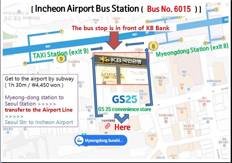 Myeongdong Sunshine Guesthouse Seoul 3*,  South Korea